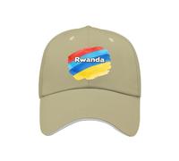 Casquette De Baseball Snapback 6 Panneaux Ajustable Rwanda Drapeau National Style Hip Hop Trucker Homme Femme Coupe du Monde