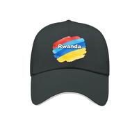 Casquette De Baseball Snapback 6 Panneaux Ajustable Rwanda Drapeau National Style Hip Hop Trucker Homme Femme Coupe du Monde