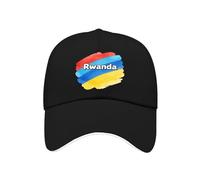 Casquette De Baseball Snapback 6 Panneaux Ajustable Rwanda Drapeau National Style Hip Hop Trucker Homme Femme Coupe du Monde