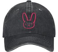 Casquette de Baseball Snapback Chapeau de Soleil Bad Bunny Casquette de Baseball Un été sans toi Denim Vieilli Chapeaux délavés entraînements en Plein air Vintage Ajustement réglable Couvre-Chef