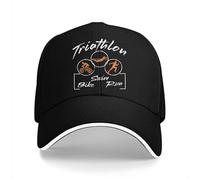 Casquette de Baseball Snapback Chapeau de Soleil Casquette d'été avec visière pour triathlète Casquettes Hip-hop pour Triathlon Chapeau de Cowboy avec visière Cadeau de Noël pour Hommes Femmes
