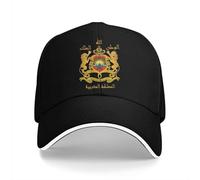 Casquette de Baseball Snapback Chapeau de Soleil de Couleur Pure Chapeaux de Papa pour Hommes Chapeau Classique du Royaume du Maroc Casquettes de Baseball à visière Marocaine Cadeau de Noël