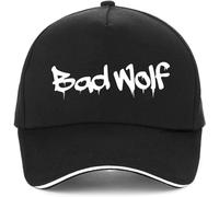Casquette de Baseball Snapback Chapeau de Soleil Personnalité Bad Wolf Boys Casquette de Baseball Drôle Lettre Impression Hommes Hip Hop Chapeau Mode Réglable Snapback Casquette Cadeau de Noël