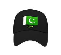 Casquette De Baseball Snapback Classique Réglable Islam du Pakistan Drapeau National Style Tendance Bord Plat Unisexe Coupe du Monde