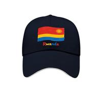 Casquette De Baseball Snapback Classique Réglable Rwanda Drapeau National Style Tendance Bord Plat Unisexe Coupe du Monde