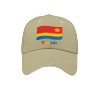 Casquette De Baseball Snapback Classique Réglable Rwanda Drapeau National Style Tendance Bord Plat Unisexe Coupe du Monde