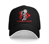 Casquette de Baseball Snapback Couleur Pure Chapeaux de Papa Art du Loup Solitaire Chapeau pour Hommes Visière de Soleil Casquettes de Baseball Kyokushin Karaté Bushido Casquette à visière