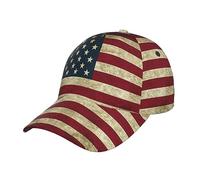 Casquette de baseball snapback réglable avec drapeau rétro mignon et drôle pour hommes et femmes, Taille unique