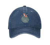 Casquette de baseball Snapback Sun Hat Le Petit Prince et le renard Casquettes de baseball pour hommes et femmes Classique en détresse Denim Snapback Hat Chapeaux adaptés aux activités de plein air