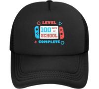 Casquette de baseball Snapback Sun Hat Level 100 Days of School Completed Video Game Hat Hommes Casquette pour hommes Logo personnalisé Casquette de baseball Homme Cadeau de Noël pour hommes femmes