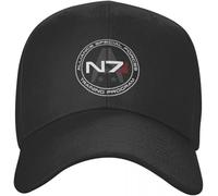 Casquette de Baseball Snapback Sun Hat Mode Unisexe Alliance Mass Effect N7 Casquette de Baseball Adulte Jeu Vidéo Réglable Papa Chapeau Hommes Femmes Hip Hop Snapback Caps Cadeau d'anniversaire