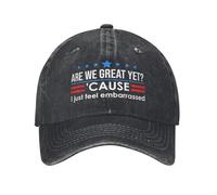 Casquette de Baseball Sommes-Nous Encore Grands Parce Que Je me Sens Juste gêné Unisexe Vieilli Denim Chapeau Vintage Extérieur réglable Casquette de Soleil
