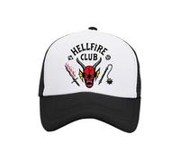 Casquette de Baseball Stranger Things 4 Dustin FONGWAN 56-60cm Ajustable pour Enfants Adulte Cosplay Costume Halloween Carnaval - Noir Noir