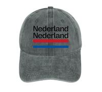 Casquette De Baseball Style Polo Pays-Bas Drapeau National Classique 6 Panneaux Réglable Couleur Unie Unisexe Partita Di Calcio