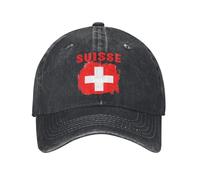 Casquette de Baseball Suisse Suisse Drapeau d’été élégant Trucker Chapeau Hommes Adulte Design Randonnée Pêche Casquettes de Baseball à l’épreuve du Soleil