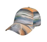Casquette de baseball Sunset Over The Waves - Circonférence réglable - Confortable et respirante - Pour homme et femme - Noir