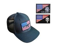Casquette de baseball tactique Seal Team pour homme et femme, casquette de course à pied, casquette en maille, casquette de soleil d'extérieur, casquette de camionneur brodée, casquette + 2 écussons,
