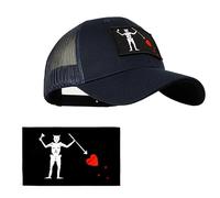 Casquette de baseball tactique Seal Team pour homme et femme - Casquette extensible - Bleu - 2 patchs, 6, L