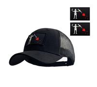 Casquette de baseball tactique Seal Team pour homme et femme - Casquette snapback extensible - Pour la course à pied et la pêche - Noir + 2 patchs, 5, L
