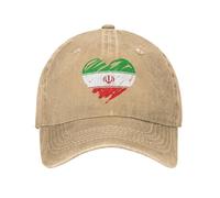 Casquette De Baseball Taille Pour La Course À Pied L'Entraînement Les Activités De Plein Air En Toutes Saisons Motif Cœur « J'Aime L'Iran » Chapeaux Casquettes Pour Hommes Femmes Idéal Pour L'Été