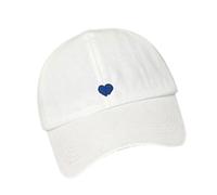 Casquette de baseball tendance avec broderie en coton pour enfants - Chapeau de soleil réglable en coton - Excellent pour le sport et le quotidien - Pare-soleil pour enfants, blanc, Taille unique