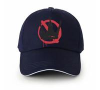 Casquette de baseball tendance unisexe avec impression thématique pour activités de plein air, tenue décontractée et usage quotidien, légère et confortable, design à cinq panneaux, Jot629, bleu marine