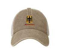 Casquette De Baseball Texte De L'Emblème National De l'Allemagne Bord Plat Casquettes Vintage Casquettes De Golf Classic Trucker Caps pour Randonnée Outdoo Running