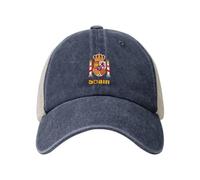 Casquette De Baseball Texte De L'Emblème National De L'Espagne Trucker Caps Anti UV Baseball Cap Adjustable Casquettes De Golf pour Outdoo Camping Randonnée