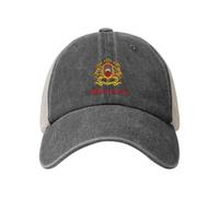 Casquette De Baseball Texte De L'Emblème National Marocain Casquettes De Golf Vintage Baseball Cap Anti UV Trucker Caps pour Camping Outdoo Randonnée