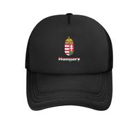 Casquette De Baseball Texte Emblème National Hongrie Maille Hongroise Trucker Caps Classic Casquettes De Golf Adjustable Bord Plat Casquettes pour Outdoo Running Randonnée