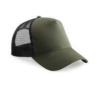 Casquette De Baseball Trucker Rétro Snapback Mi-Maille Unisexe Beechfield Neuve