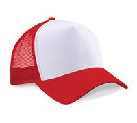 Casquette De Baseball Trucker Rétro Snapback Mi-Maille Unisexe Beechfield Neuve