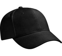 Casquette de baseball unie Beechfield Pro-Style (2 pièces/paquet) RW6719 (Taille unique) (Noir)