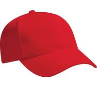Casquette de baseball unie Beechfield Pro-Style (2 pièces/paquet) RW6719 (Taille unique) (Rouge)