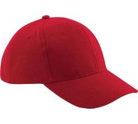 Casquette de baseball unie Beechfield Pro-Style RW213 (taille unique) (Rouge)