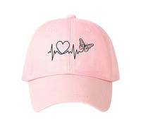 Casquette de Baseball Unisexe à Forme Cœur pour Solaire et Usage Quotidien avec Système Réglable (One Size)