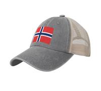 Casquette De Baseball Unisexe À Séchage Rapide Respirante Et Ultra-Légère en Maille Protection Solaire UPF 50+ Ajustable Idéale pour Les Voyages Et L'Été Style Hip-Hop Imprimé Drapeau Norvégien