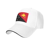 Casquette De Baseball Unisexe Adulte Papua New Guinea Drapeau Homme Classique Vintage Coton Dad Trucker Protection UV pour Homme Femme Cadeau Football Rugby