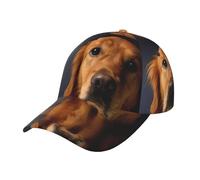Casquette de baseball unisexe avec imprimé Golden Retriever, idéale pour le golf, la pêche, la course à pied, les voyages et les activités de plein air, noir, taille unique