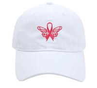 Casquette de Baseball Unisexe Brodée pour la Journée Internationale de Sensibilisation Cancer du Sein Sport et Style Urbain (b-White, One Size)