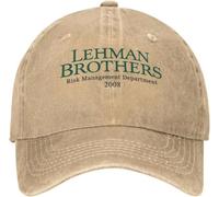 Casquette de baseball unisexe chapeau de camionneur décontracté pour adultes casquette de baseball avec fermeture arrière gestion des risques Lehman Brothers cadeaux d'extérieur pour le printemps