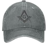 Casquette de Baseball Unisexe Classique Mode Hip Hop Coton personnalisé Logo Franc-maçon Casquette de Baseball Femmes Hommes Maçonnique Ajustable Maçonnerie Papa Chapeau Streetwear