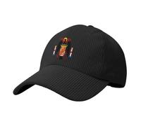 Casquette de baseball unisexe en velours côtelé avec insigne militaire de l'Espagne pendant l'ère Franco - Casquette de camionneur réglable Protection solaire UV, Noir , Taille unique