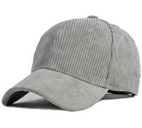 Casquette de baseball unisexe en velours côtelé vintage, couleur unie, réglable, pour voyage en plein air, Taille unique