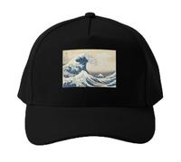 Casquette de Baseball Unisexe et à la Mode La Grande Vague de Kanagawa Hokusai Casquette De Baseball Casquette Militaire Homme Sac De Plage Capuche Hommes Casquette Femmes Sports Cadeaux De Plein Air