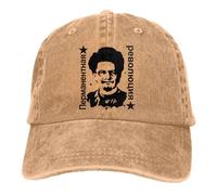 Casquette de Baseball Unisexe et à la Mode Léon Trotsky Révolution permanente Hommes Communisme Marxisme Socialisme CCCP Union soviétique Casquettes Couleurs Femmes Casquettes Sports Cadeaux