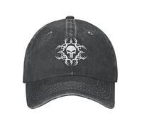 Casquette de Baseball Unisexe et à la Mode Punk Heavy Metal Rock Music en Coton pour Hommes Femmes Respirant crâne Squelette Art Papa Chapeau Protection Solaire Sports Cadeaux de Plein air