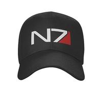 Casquette de Baseball Unisexe et à la Mode Punk Unisexe Jeu vidéo Mass Effect N7 Adulte Réglable Papa Chapeau Hommes Femmes D’été Sports Chapeaux Snapback Casquettes Sports Cadeaux de Plein air
