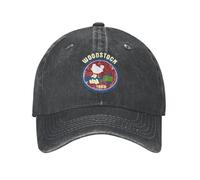 Casquette de baseball unisexe et à la modeWS Woodstock 1969 Casquettes de baseball Mode en détresse lavé Casquette de soleil unisexe Casquettes d’entraînement en plein air Chapeaucadeaux de plein air
