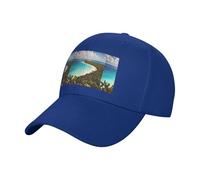 Casquette de baseball unisexe imprimée île de Cuba en coton, profil bas, réglable, style vintage moderne pour adultes, bleu roi, Taille unique